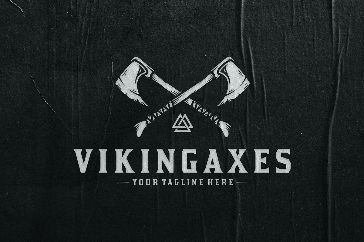 Viking Warrior Axe Logo Template, a Branding & Logo Template by vectorwithin (Photo 2 of 3)