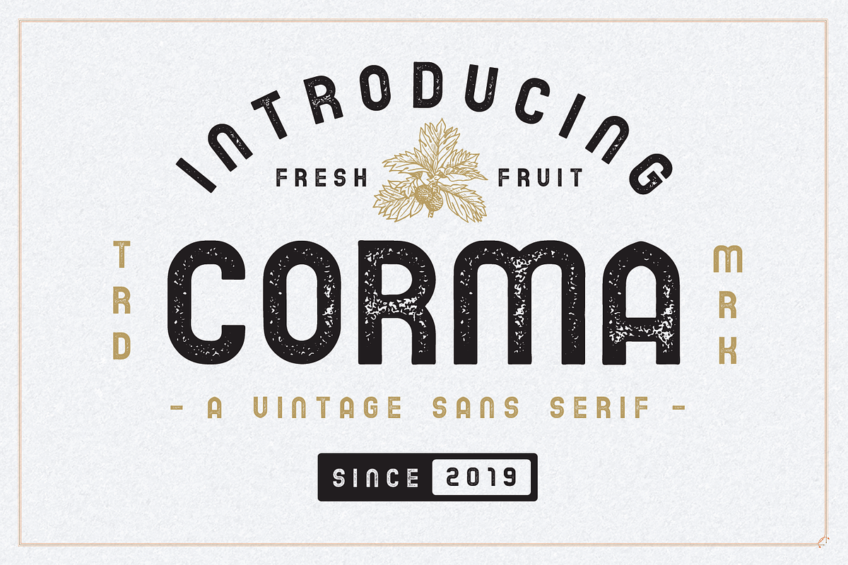 The Corma - 4 Font Files