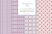 4th of July Hydrangea Clipart, a Graphic by LABFcreations (Thumbnail 4 of 4)