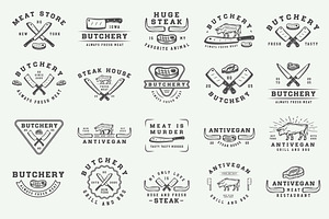 Vintage Butchery Emblems