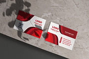 Business Card Red Color Theme EPS, a Business Card Template by Vitoria's Collection (Thumbnail 4 of 4)