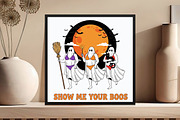 Funny Halloween Ghost Png, an Illustration by DreamCafeArt (Thumbnail 6 of 7)