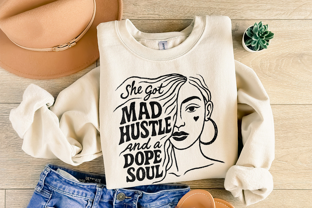 Mad Hustle and Dope Soul png, Woman, an Illustration by SharpMarketplace (Photo 8 of 9)