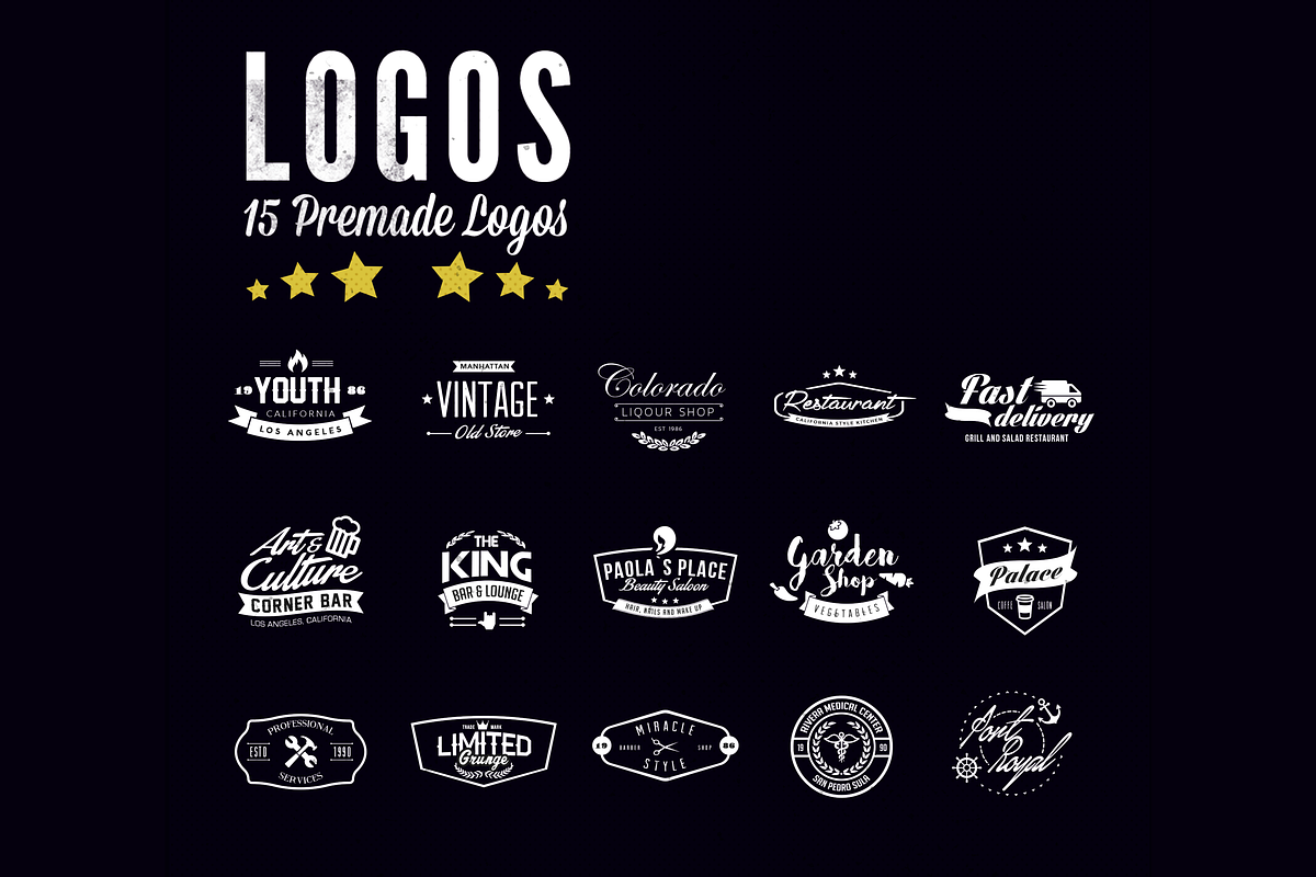 Minimal Logo Generator Kit, a Branding & Logo Template by Kay Designs (Photo 2 of 5)