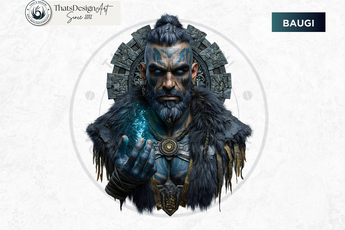 Norse Jotuns Giant Viking Cliparts, a Person Illustration by ThatsDesignArt (Photo 7 of 18)