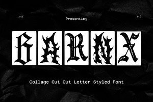 Gothic Collage Font – Ransom Letters