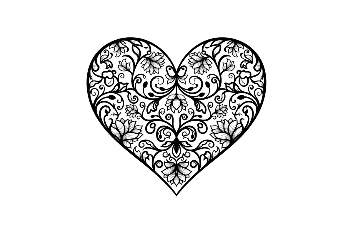Ornamental Heart Silhouette Bundle, an Illustration by jahid234 (Photo 16 of 31)