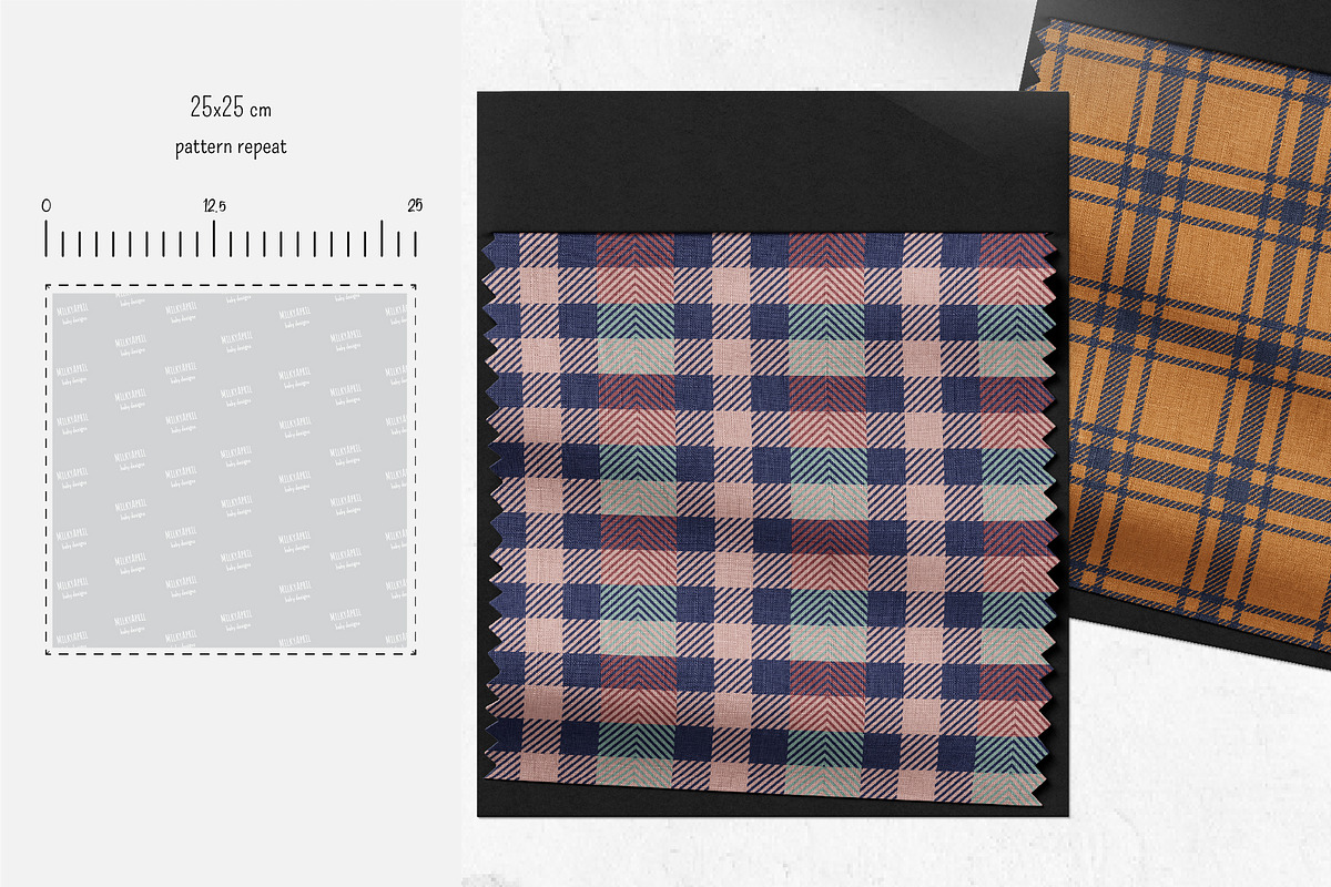 Fall Plaid Pattern Collection, a Pattern Graphic by InaCorart (Photo 3 of 7)