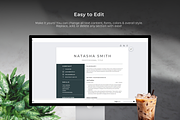 Professional Minimalist Resume Dark, a Resume Template by Helpful Hues (Thumbnail 6 of 8)