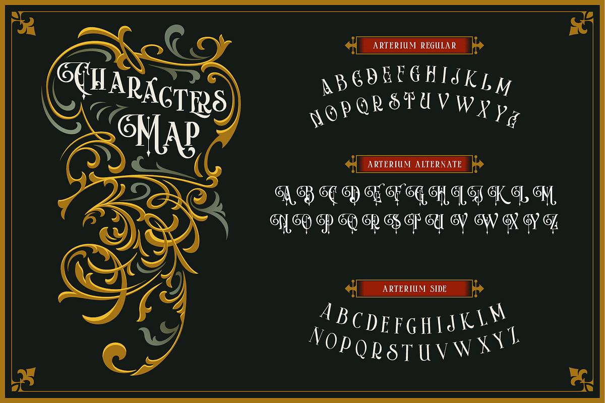 Arterium, a Serif Font by Burntilldead (Photo 4 of 12)