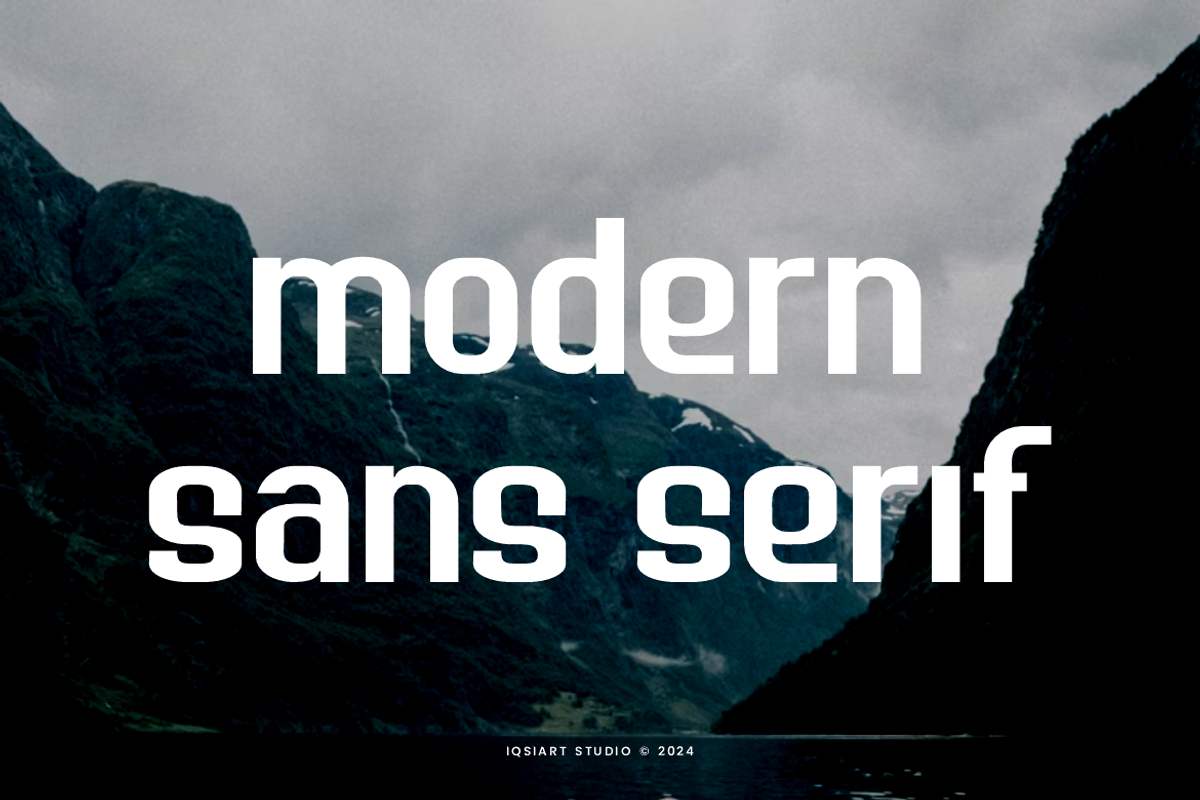 Elyaso - Corporate Logo Font, a Sans Serif Font by Iqsiart Studio (Photo 2 of 7)