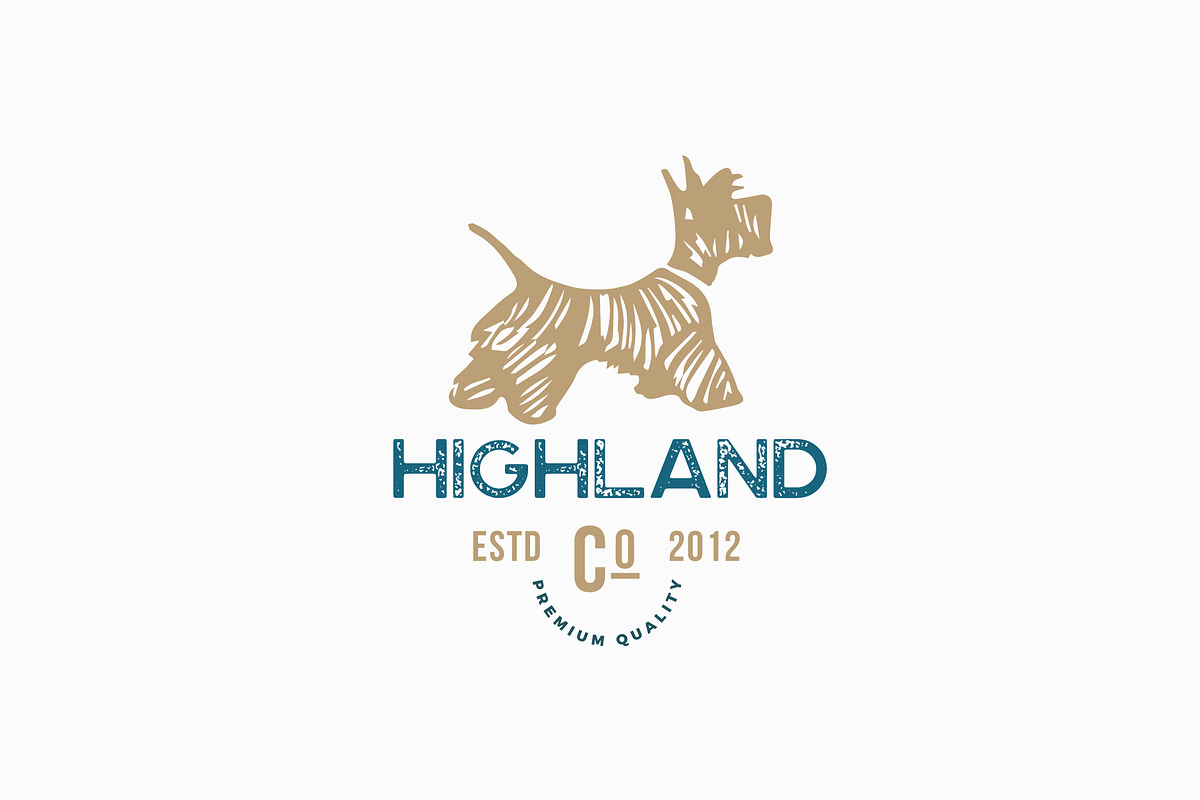 Dog vintage logo + business card, a Branding & Logo Template by Nues Design (Photo 1 of 2)