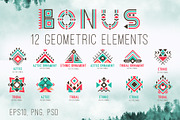 Tribal Aleut OTF color font., a Font by Kseniia Kuznetsova (Thumbnail 4 of 5)