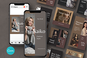 Naiko Fashion - Canva Instagram, a Social Media Template by Inkofert (Thumbnail 1 of 11)