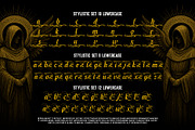 Berga Mont Typeface, a Blackletter Font by alit design (Thumbnail 14 of 17)