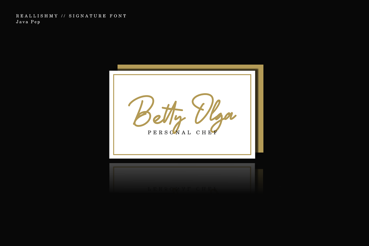 Reallishmy // Signature Font preview 3