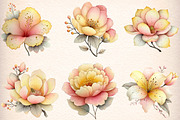 Watercolor Flowers Clipart, an Illustration by Digital Artistic99 (Thumbnail 2 of 10)