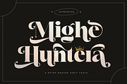 Mighe Huntera - Retro Modern Serif, a Serif Font by Namara Creative Studio (Thumbnail 1 of 14)