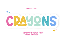 Crayons - Cute Display Font