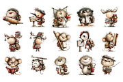 Back To School Animals PNG Clipart, an Animal Illustration by Nicolle's Colorful Art (Thumbnail 4 of 6)