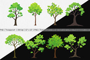 Tree Clipart, a Graphic by Artnoy (Thumbnail 2 of 5)