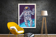 Frame/Poster Mockup Armchair Yellow, a Print Template by Milan Mockup (Thumbnail 2 of 5)