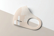 Fabric Face Mask Mockup Template, a Mask Mockup by DesignRushMarket (Thumbnail 3 of 12)