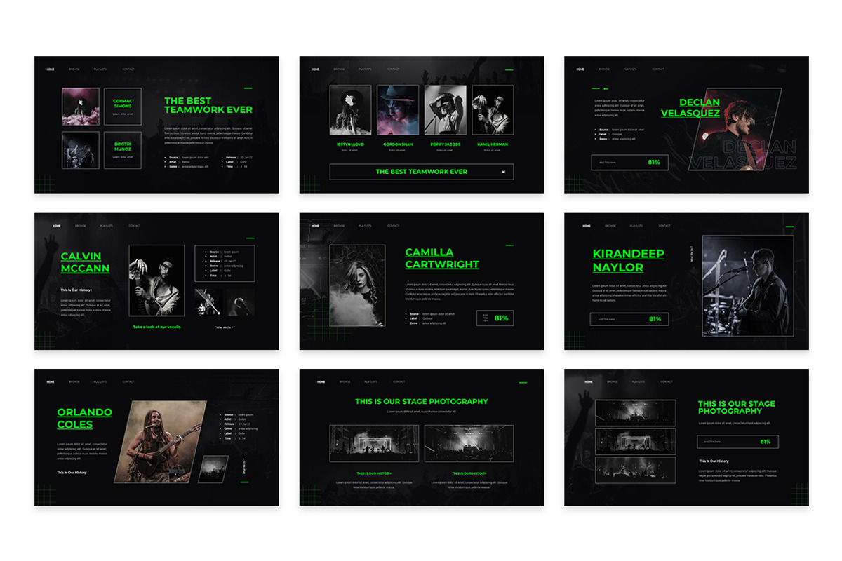 Distortion - Music Google Slides, a Presentation Template by Design Persona (Photo 4 of 5)