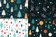 20 Seamless Christmas Time Patterns, a Pattern Graphic by Nordic Design (Thumbnail 8 of 9)