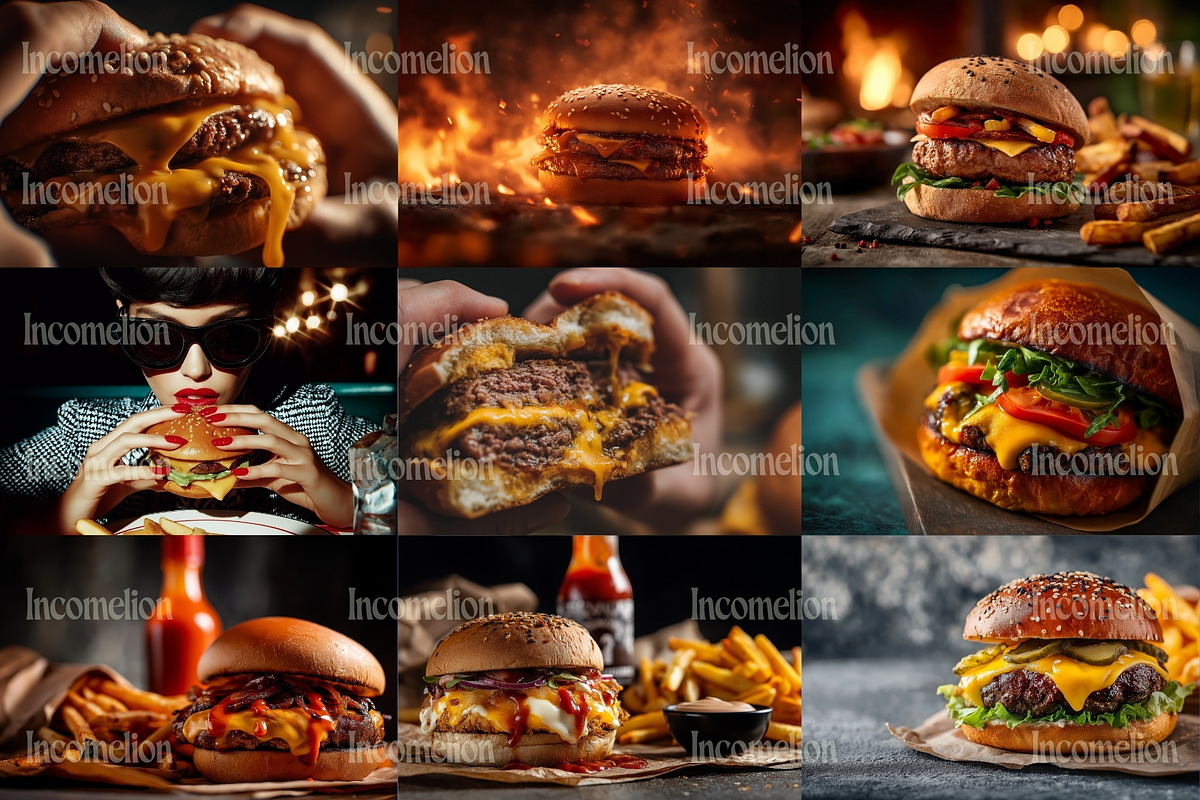 80 Professional Burger Stock Photos, a Food & Drink Photo by Incomelion (Photo 12 of 14)