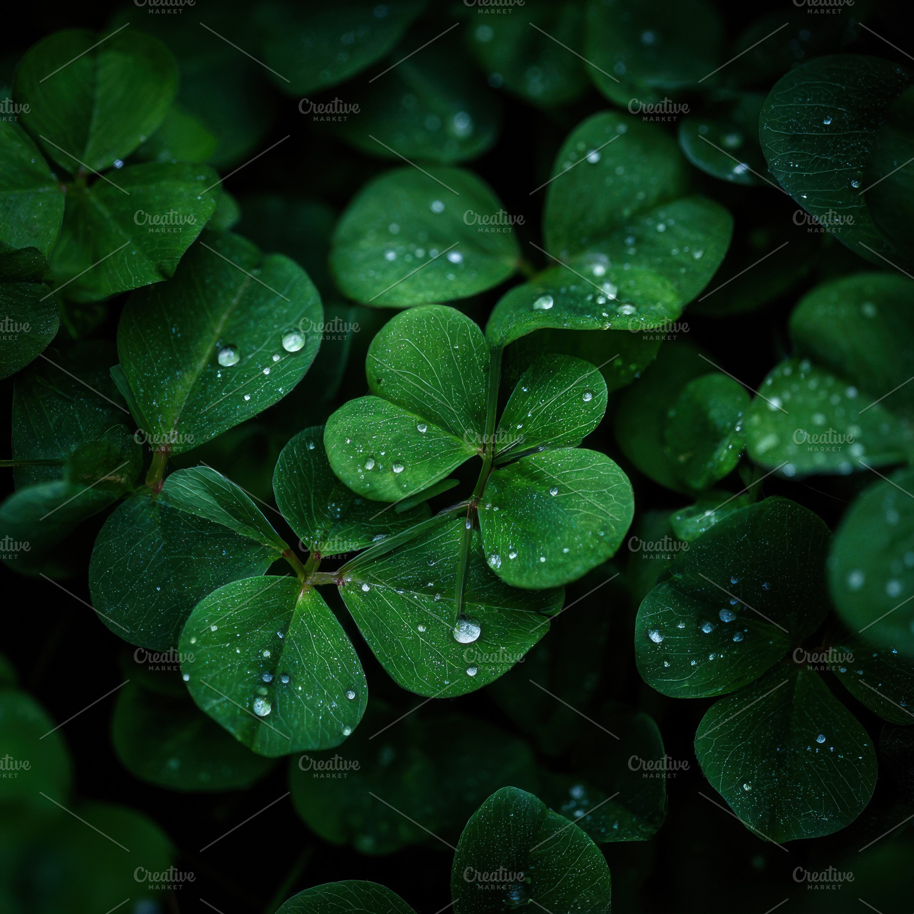Cluster of Forest Clovers, a Nature Photo by Virgo Studio