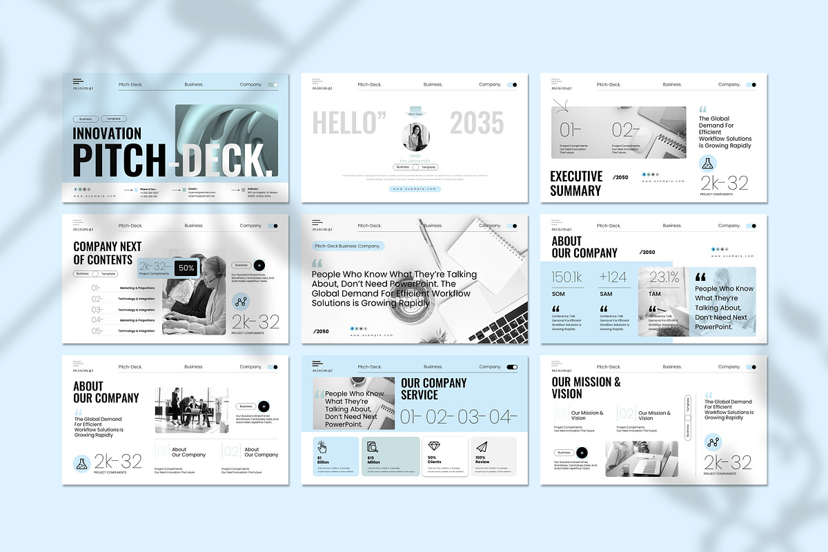 Minimal Pitch-Deck Presentation, a Presentation Template by Creative-Work (Photo 5 of 9)