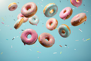 Colourful Doughnuts, a Food & Drink Photo by AlyaAnd