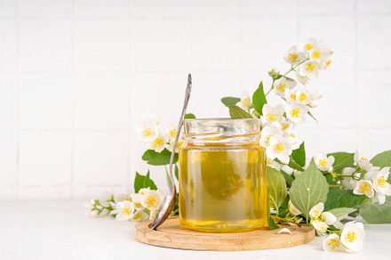 Homemade jasmine flower jam