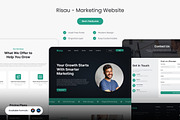 Risau - Marketing Website Template, an UI Kit Template by Kmg Design (Thumbnail 1 of 2)