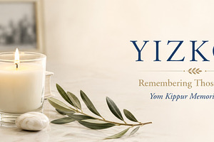 Yom Kippur Yizkor candle and olive b, a Photo by Dvoevnore photos