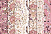 Boho Mystic Indian Elephant Patterns, a Pattern Graphic by Maishop (Thumbnail 3 of 3)