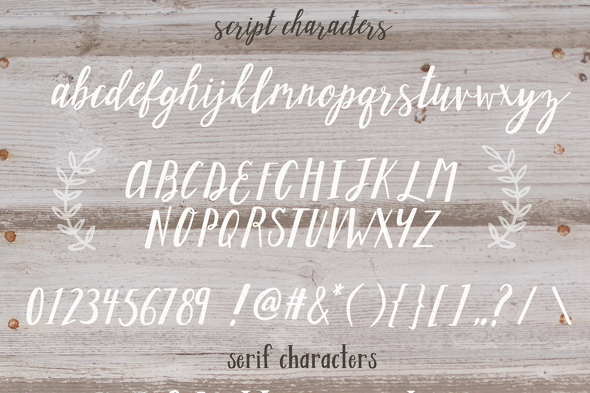 Creme Brulee Font Duo and Logo Kit preview 2