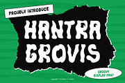 Hantra Grovis - Groovy Font, a Sans Serif Font by Iqsiart Studio (Thumbnail 1 of 7)