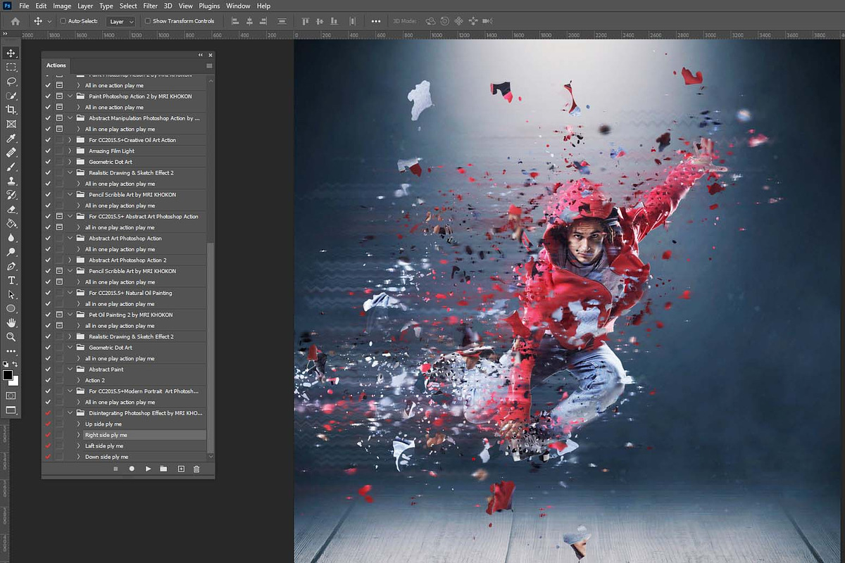 Disintegrating Photoshop Effect, an Action Add-On by MRI STUDIO (Photo 2 of 19)
