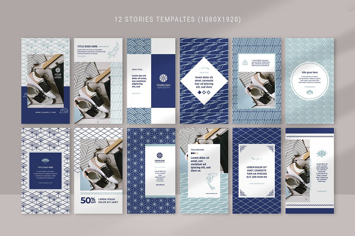 KIMONO Social Media Templates, a Social Media Template by AsianElements (Photo 3 of 9)