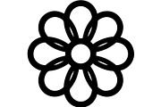 Cute Flower Silhouette Mega, an Object Graphic by Creativeshirt (Thumbnail 2 of 12)