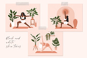Yoga Poses Illustrations Collection, a Healthcare Illustration by Katerina Osa (Thumbnail 3 of 12)