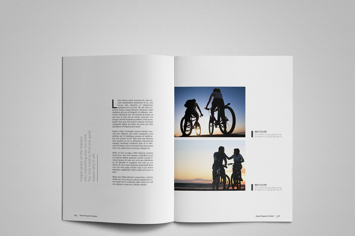 Simple & Clean Magazine Template, a Magazine Template by Uloel Design (Photo 9 of 12)