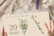 Delicate Flowers & Glass Vases Set, a Decorative Illustration by Sunshine Art (Thumbnail 9 of 13)