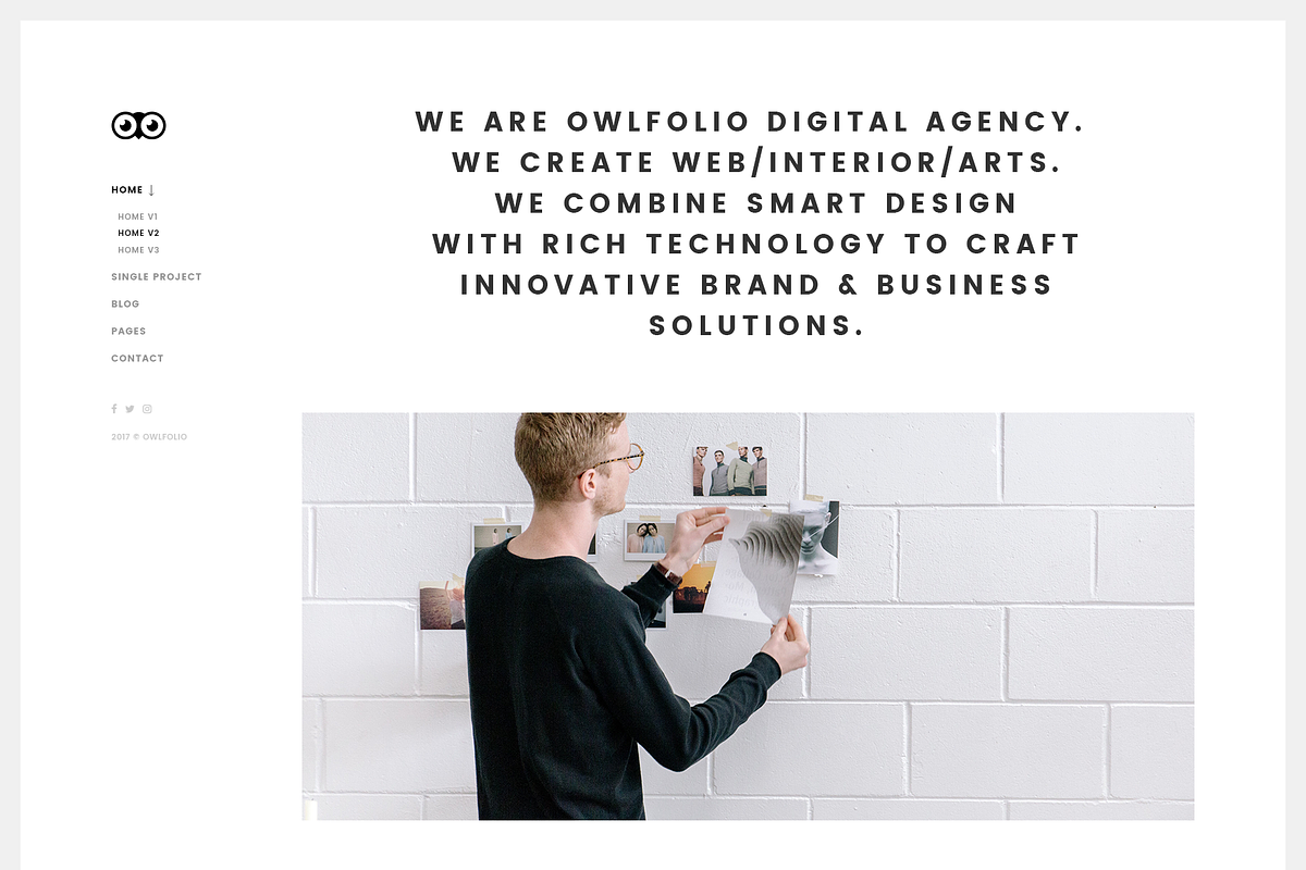Owlfolio Minimal Portfolio Template, a Websites & App Template by bigpsfan's SHOP (Photo 15 of 16)