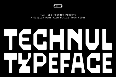 403 Technul, a Sans Serif Font by 403 Type Foundry