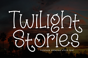 Twilight Stories | Script Font, a Script Font by Scratchones (Thumbnail 1 of 8)