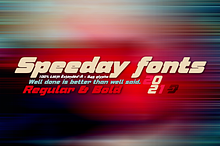 Speeday -2 Display Fonts-