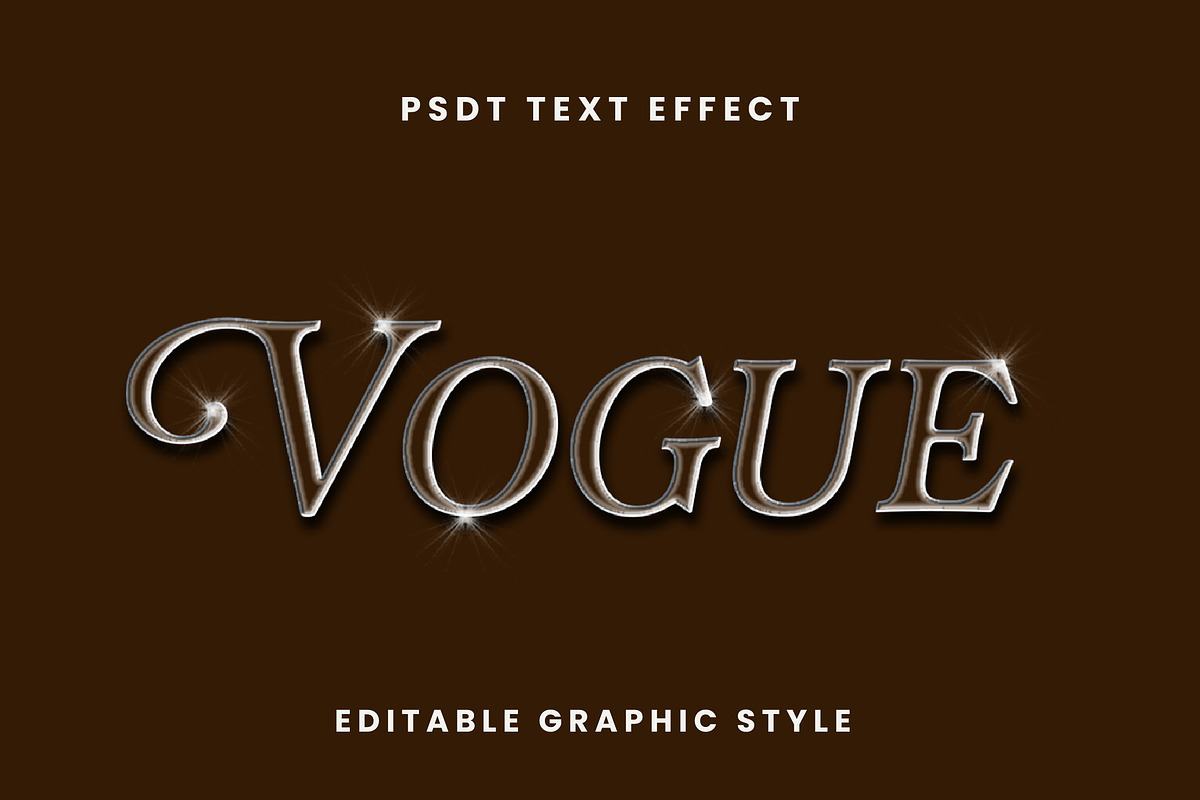 Glossy Metallic Luxury Text Effect